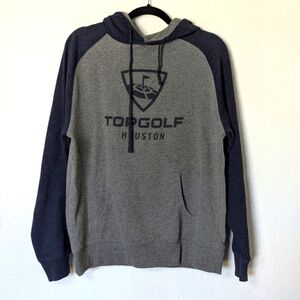 Top Golf Houston Gray and Black Sweatshirt with Bold Logo
